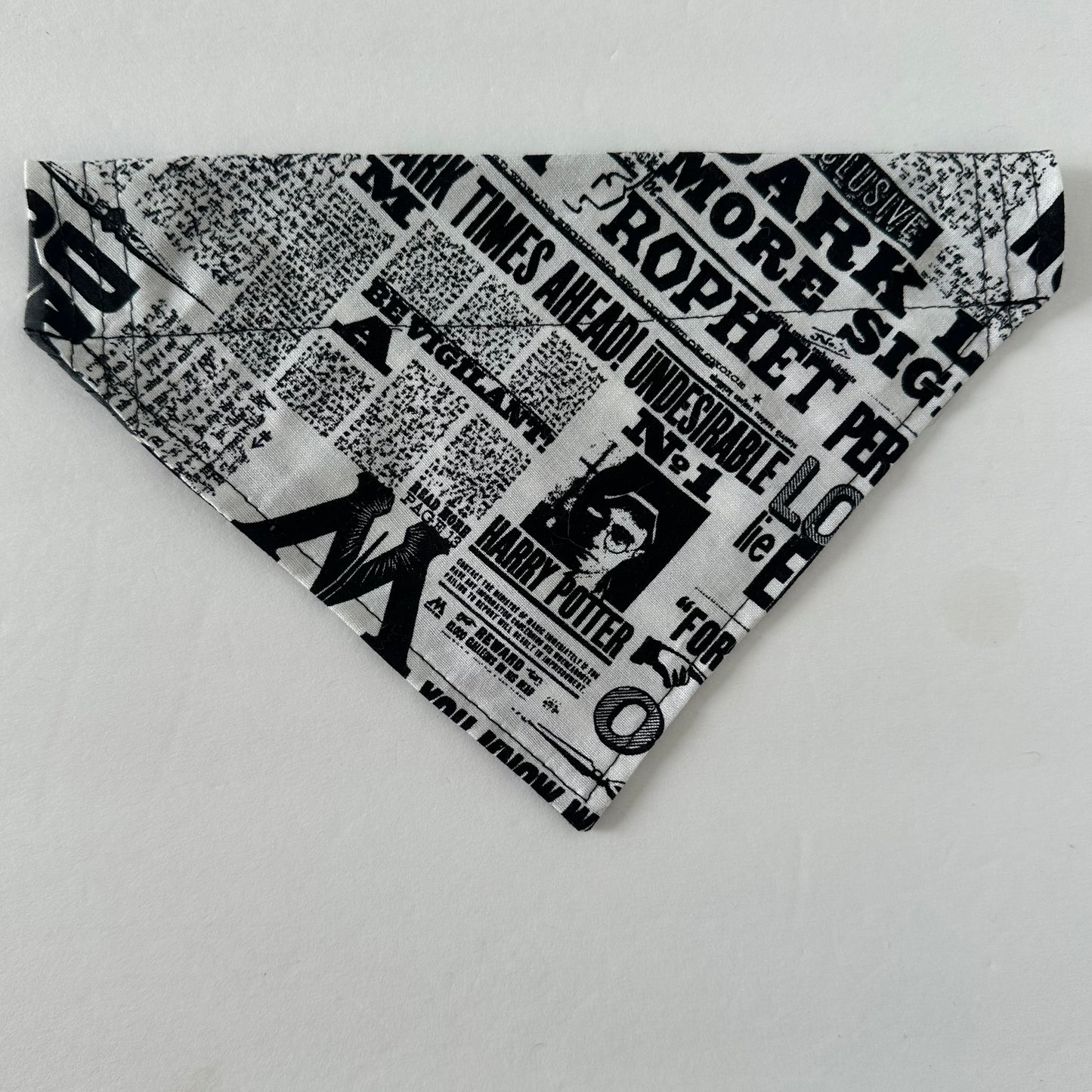 Wizard Newspaper Reversible Pet Bandana