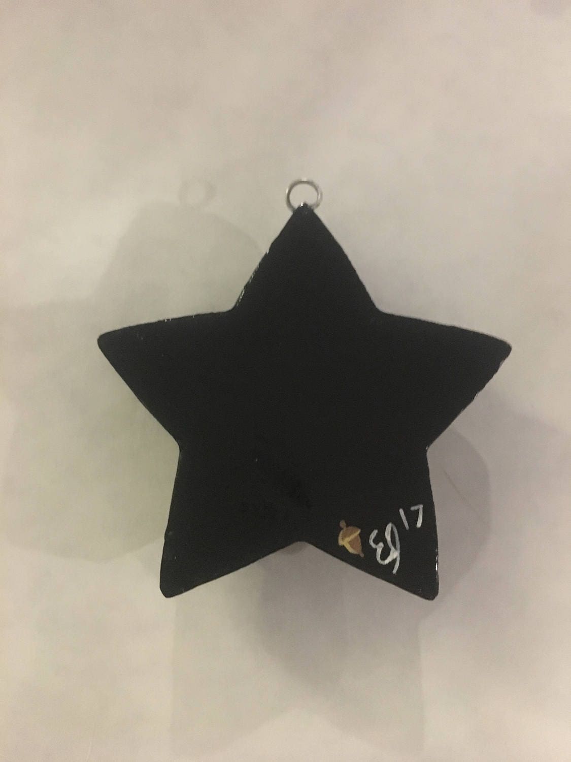 Polymer Clay Mario Star Sculpture Figurine