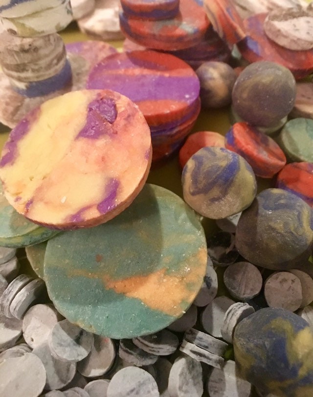 2-D Galaxy Soap (Space Themed Bar & Soapy Cupcakes)