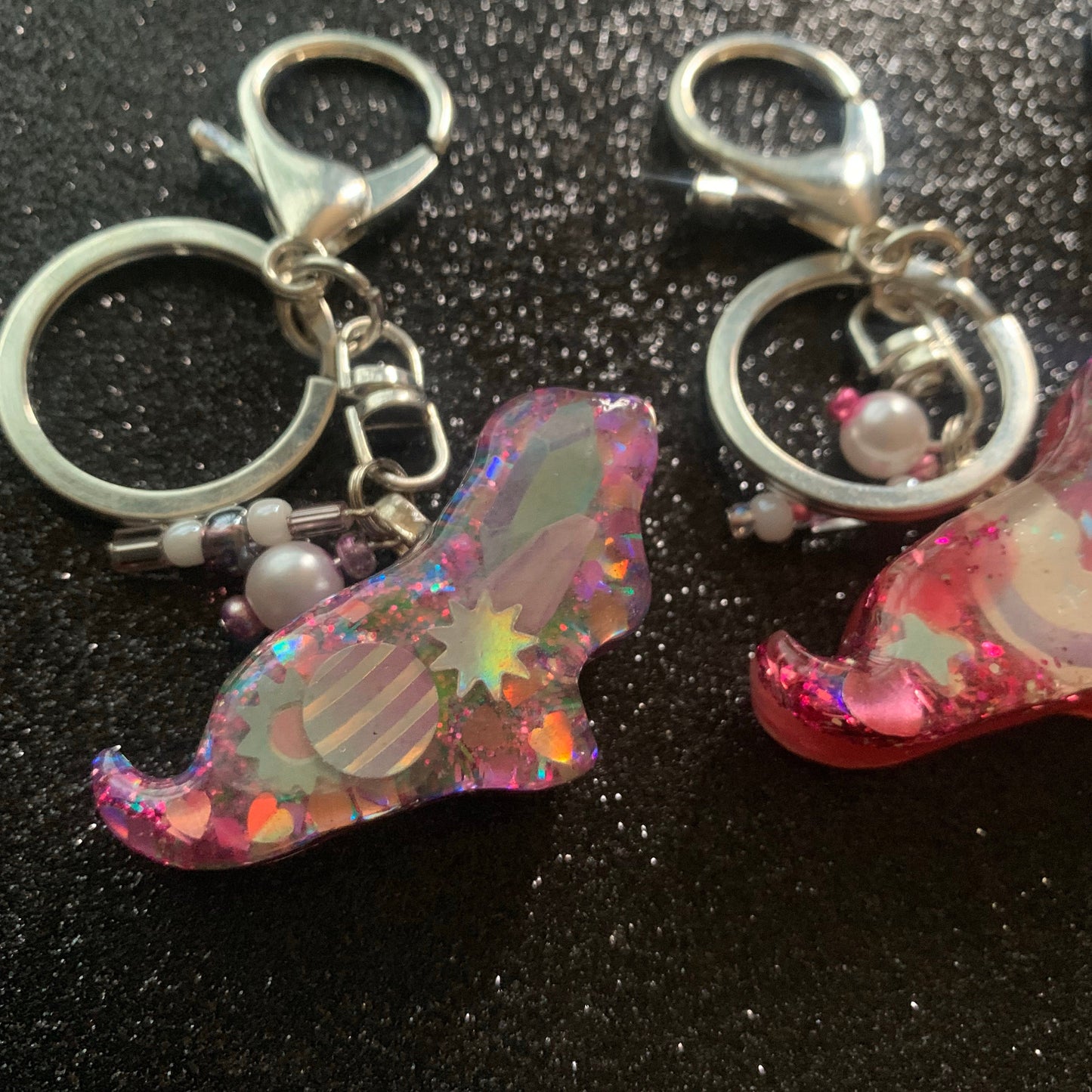 Basset Galaxy Keychain