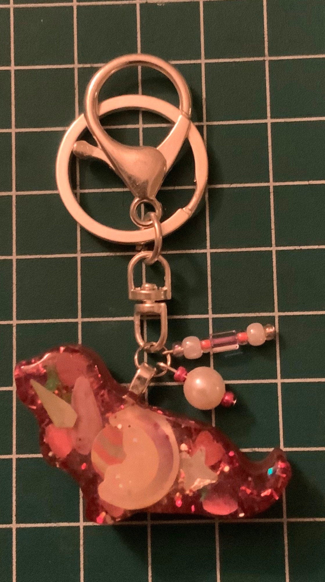 Basset Galaxy Keychain