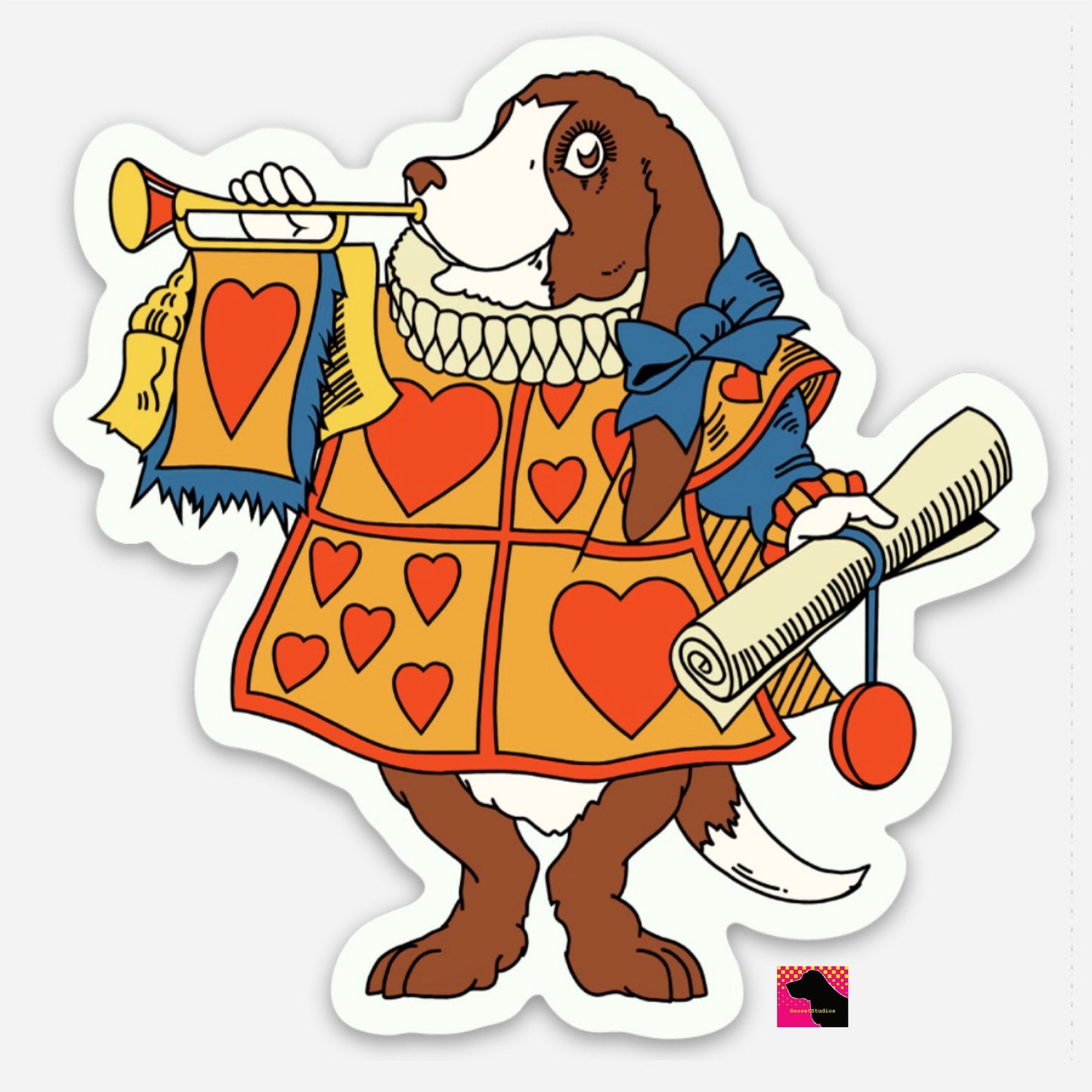 A Basset’s Adventures in Wonderland Stickers
