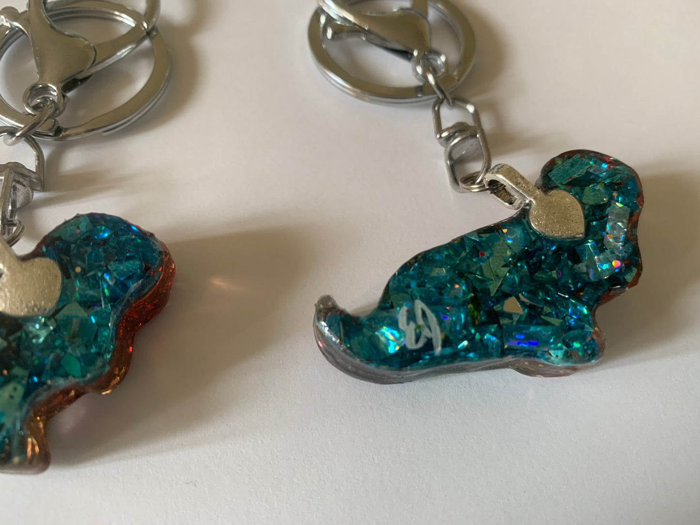 Basset Rainbow Keychain