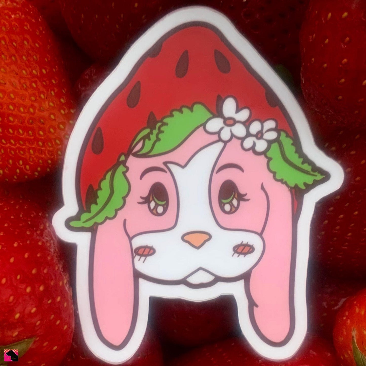 Strawberry Puppers Sticker