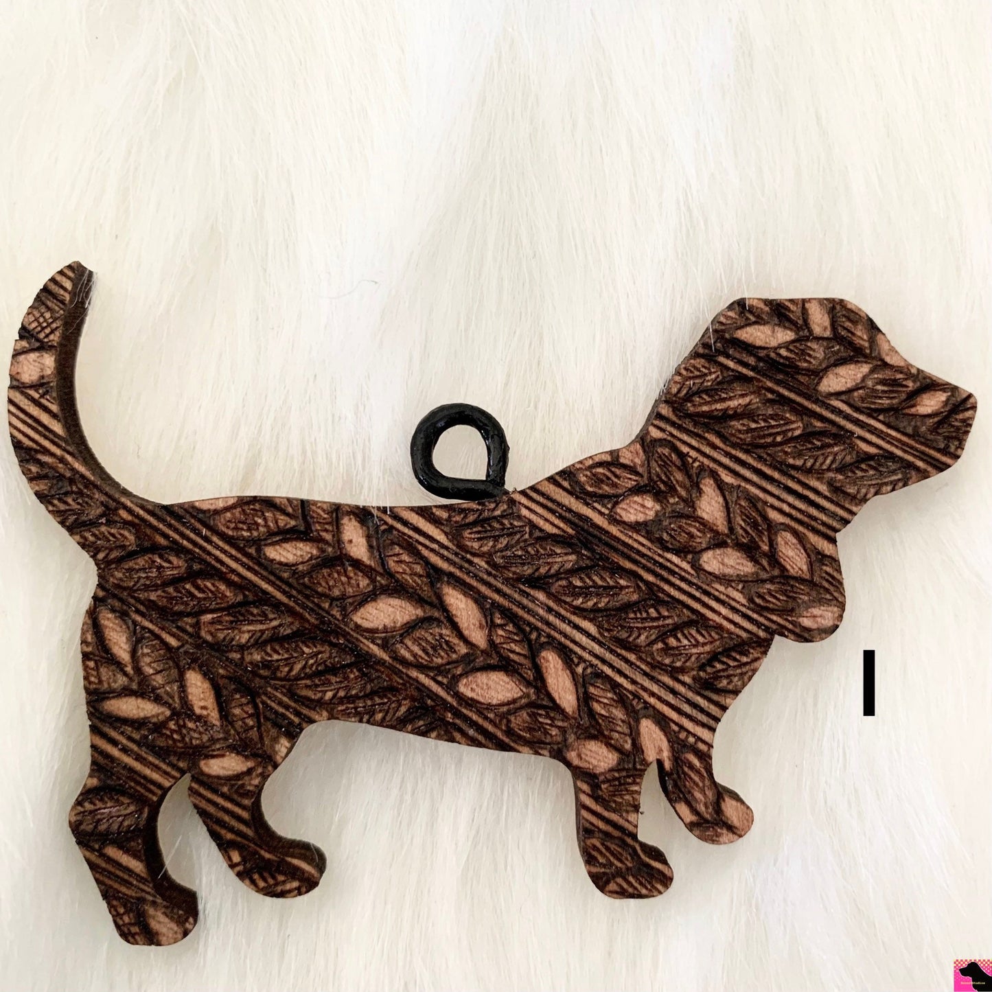 A-K Henna Hounds Wood Burned Ornaments