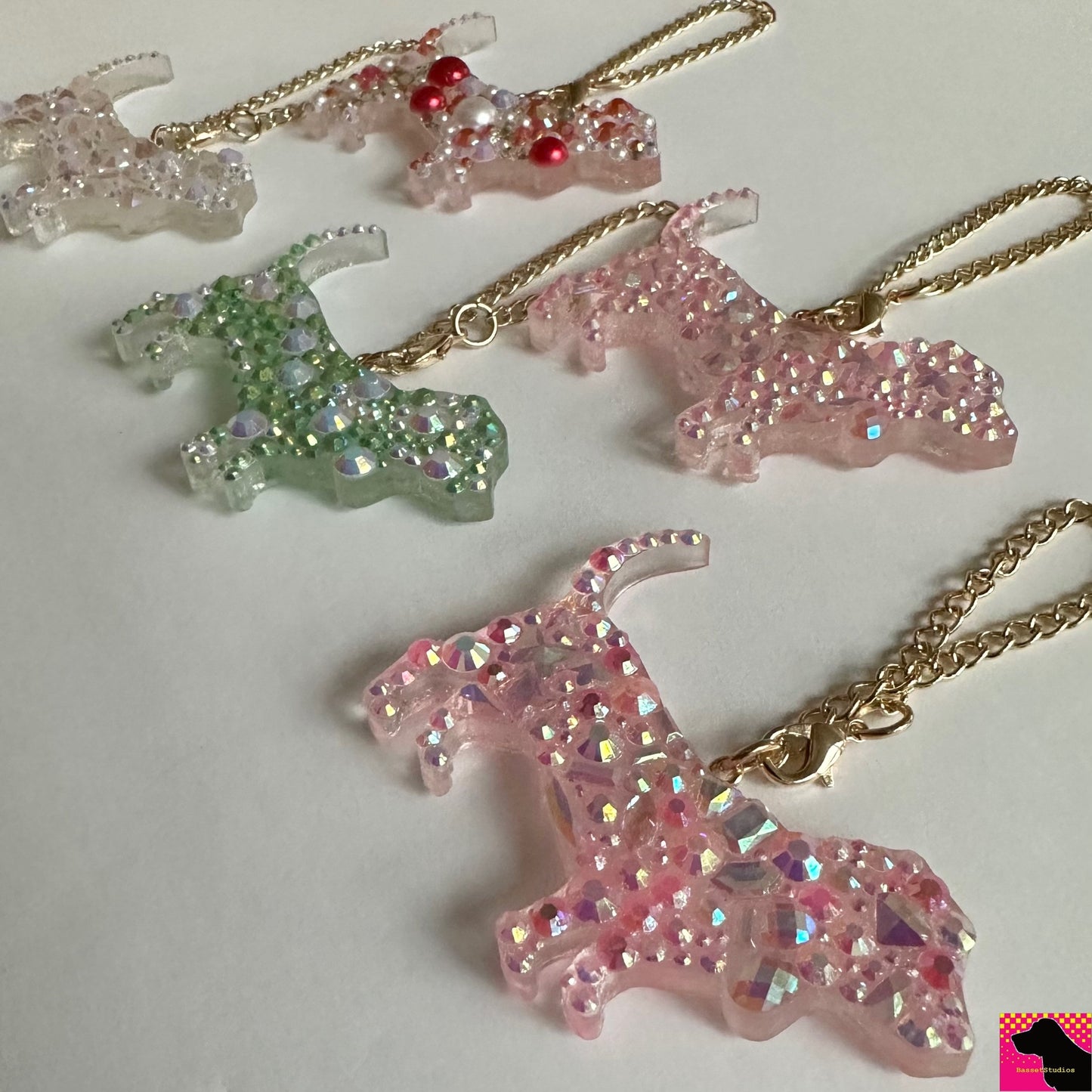 F-J Blinged Out Basset Purse/ Bag Charm