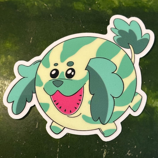 Watermelon Pup Sticker
